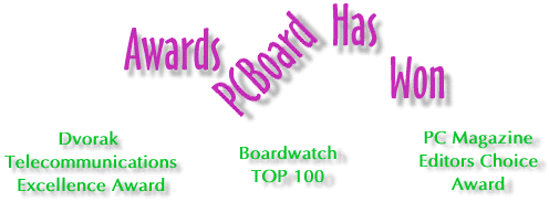 Awards That PCBoard has Won!