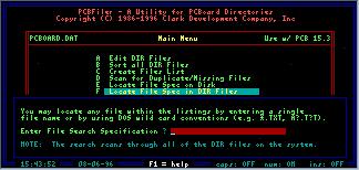 Find a File with PCBFiler