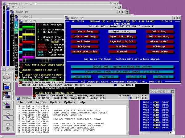 13 nodes running under OS/2