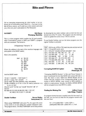 [Bits and Pieces (1/6)]