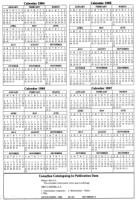 [960�1405 Calendar 1984-1987 and Canadian Cataloguing in Publication Data]