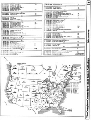 [960�1267 Telecomputing Section: Time Zone and Area Code Map]