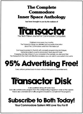 [960�1308 Advertisement for The Transactor and The Transactor Disk]